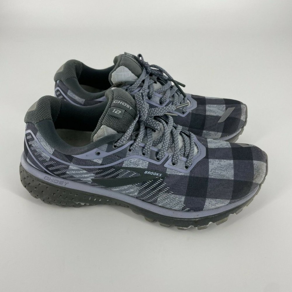 Brooks Womens Ghost 12 1203051B442 Gray Lace Up Low Top Athletic Shoes Size 6